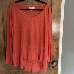 Workshop Women Salmon Pink Long Sleeve
Beachy Lounge wear top XL. 100% Cotton